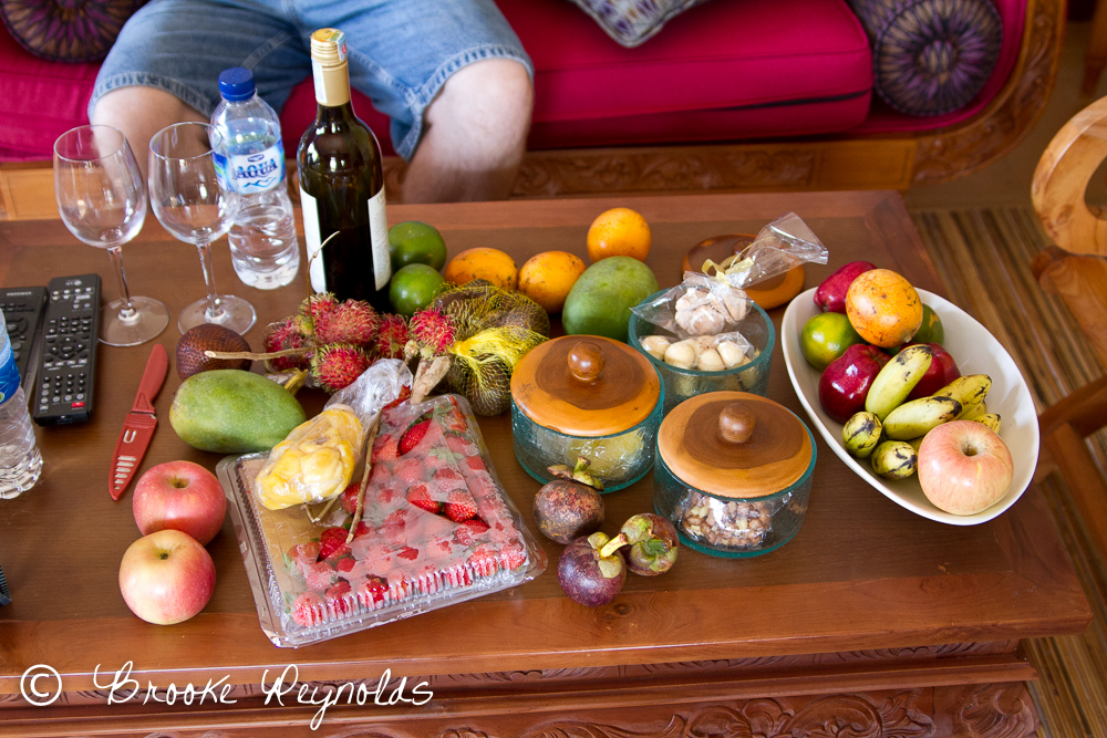 Fruit stash at the hotel in Bali