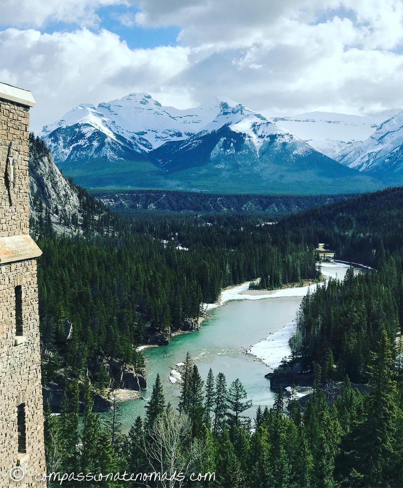 The Fairmont Banff Springs Hotel in the Canadian Rocky Mountains